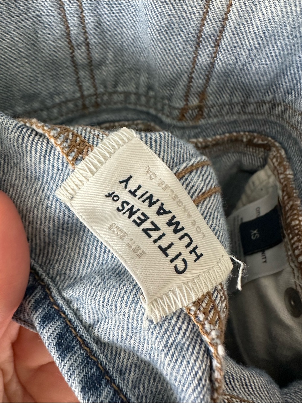 CITIZENS OF HUMANITY Mallory Overalls Denim Blue SZ XS - Picture 6 of 8